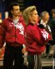 Irina Lobacheva &amp; Ilia Averbukh warm up before practice