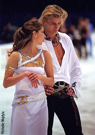 Naomi Lang &amp; Peter Tchernyshev at practice at the MCI Center