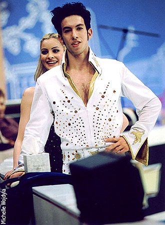 Tanith Belbin &amp; Ben Agosto at practice at the MCI Center