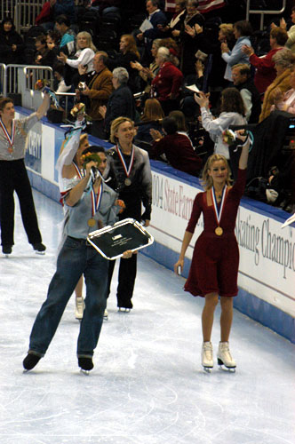 Senior Ice Dancers' Victory Lap