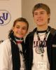 Anastasia Gorshkova &amp; Ilia Tkachenko (RUS) at the press conference after the free dance