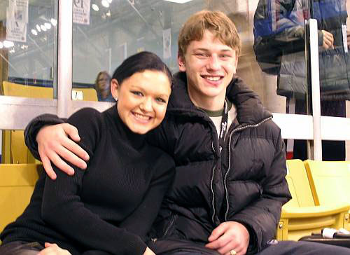 Sasha Zaretsky and men's competitor Evgeni Krasnapolski (ISR) 