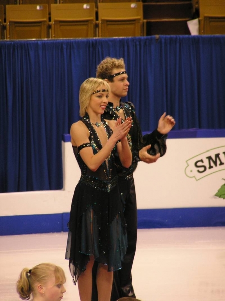 Morgan Matthews &amp; Maxim Zavozin (USA) atop the podium