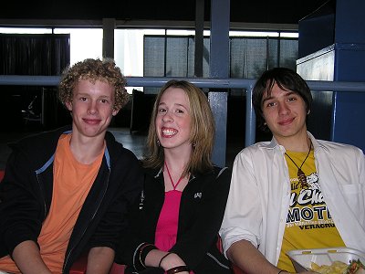 Evan Bates, Sarah Noel, and Karl Edelmann