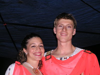 Junior competitors Lindsay Cohen and Evan Roberts 
