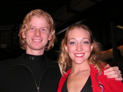 Junior competitors Patrick Connelly and Katie Copely 