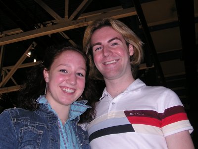 Senior competitors Elizabeth Palmer and Jonathan Toman 