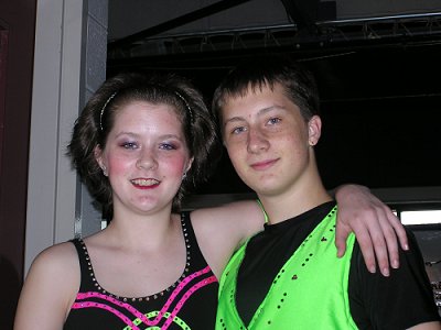 Intermediate competitors Molly and Nathan Raymond 
