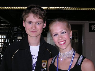 Junior competitors Kaitlyn Weaver and Charles Clavey