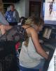 Looking at photos