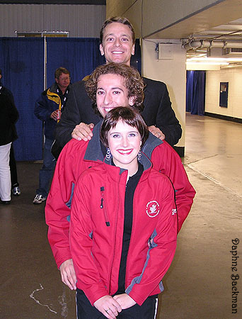 Allie Hann-McCurdy &amp; Michael Coreno (CAN) w/ coach Victor Kraatz