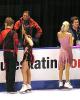 The Zaretskis with coach Platov and Mikhailova &amp; Sergeev with coach Artur Dmitriev