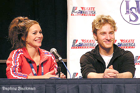 Nathalie Pechalat &amp; Fabian Bourzat after the free dance