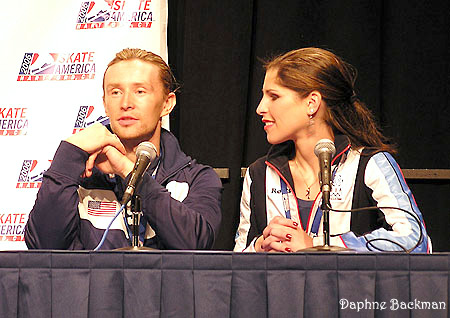 Melissa Gregory &amp; Denis Petukhov after the original dance