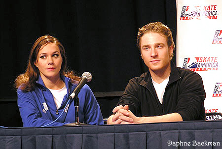 Nathalie Pechalat &amp; Fabian Bourzat after the original dance