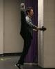 Ben Agosto warms up backstage