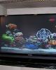Faux fishtank w/ flatscreen fishies