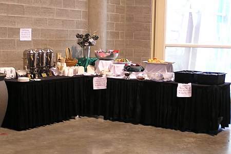 Media food at secondary arena