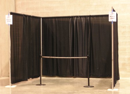 Mixed zone at secondary arena