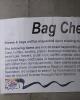 Inevitable bag check notice