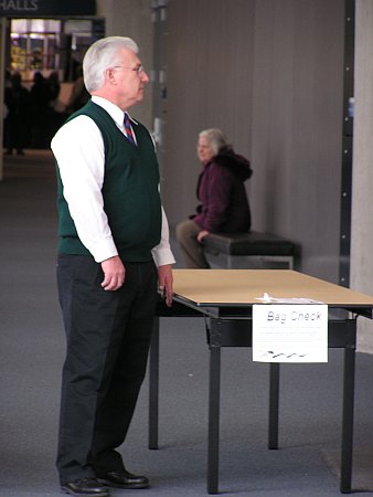 Bag check enforcer