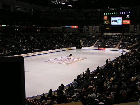 Wide angle of main arena