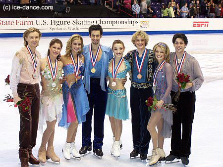 The Senior Ice Dance Medalists