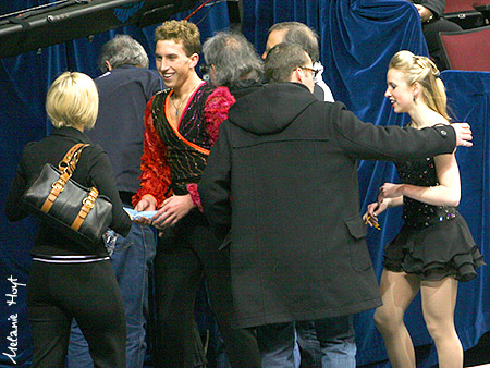 Maja Vermeulen &amp; Andrew Doleman wiith coaches Rebecca Babb &amp; Paul MacIntosh
