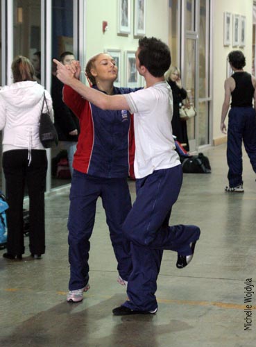 Anastasia Cannuscio &amp; Dean Copely warmup off-ice
