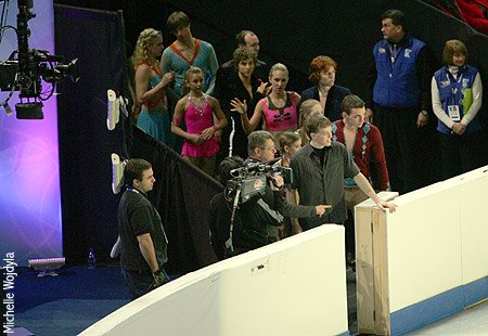 Waiting to take the ice for the finale
