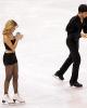 Tanith Belbin and Evan Lysacek autograph goodies to toss into the crowd