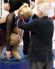 Madison Hubbell receives her gold medal