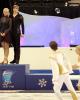 Piper &amp; Tim head over to the podium as Madison &amp; Keiffer look on
