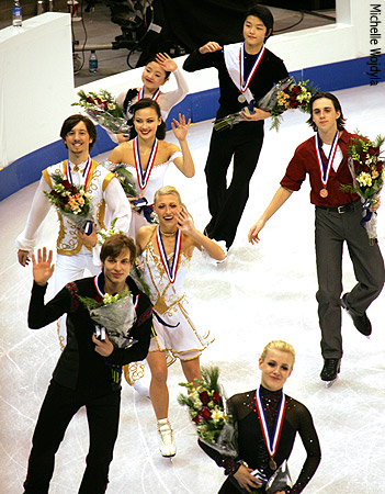Waving to the crowd
