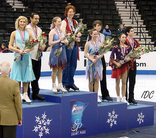 The 2008 novice ice dance champions