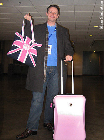 Coach Igor Shpilband with baggage