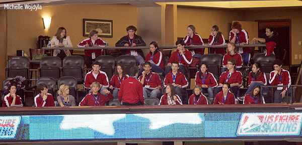 Novice dancers judge a junior event