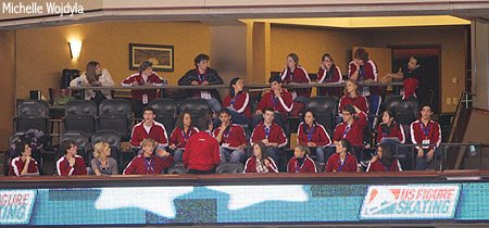 Novice dancers judge a junior event
