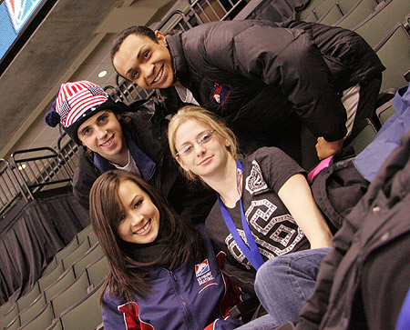 Madison Chock, Greg Zuerlein, Nathan Truesdell and Shannon Wingle