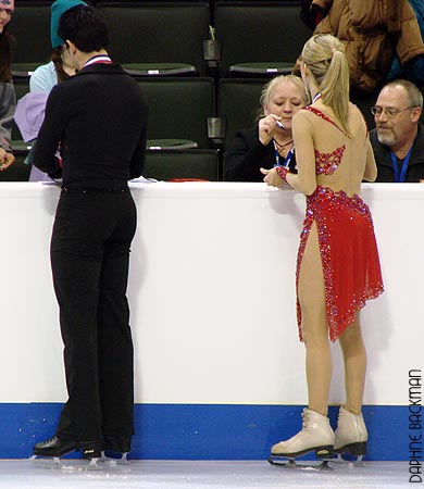 Kim and Brent sign autographs