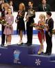Posing for oficial podium portraits