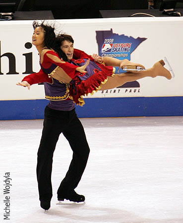 Lynn Kriengkrairut &amp; Logan Giulietti-Schmitt during OD run-through