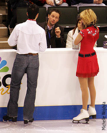 Belbin &amp; Agosto with coaches Igor Shpilband and Marina Zoueva