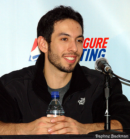 Ben Agosto at the press conference following the original dance