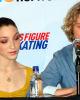 Meryl Davis &amp; Charlie White at the press conference following the original dance 