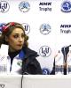 Federica Faiella &amp; Massimo Scali at the press conference after the OD
