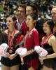 Pairs podium