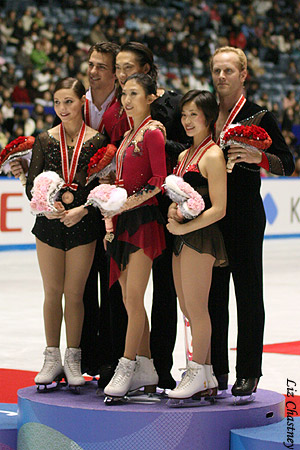 Pairs podium