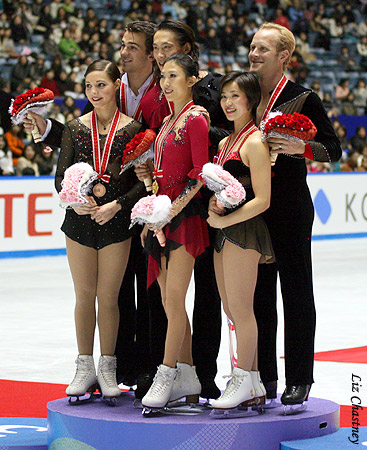 Pairs podium