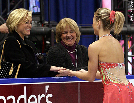 Shae-Lynn Bourne, Manon Perron, and Joannie Rochette